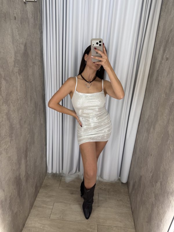 VESTIDO BRILLO BRETELES